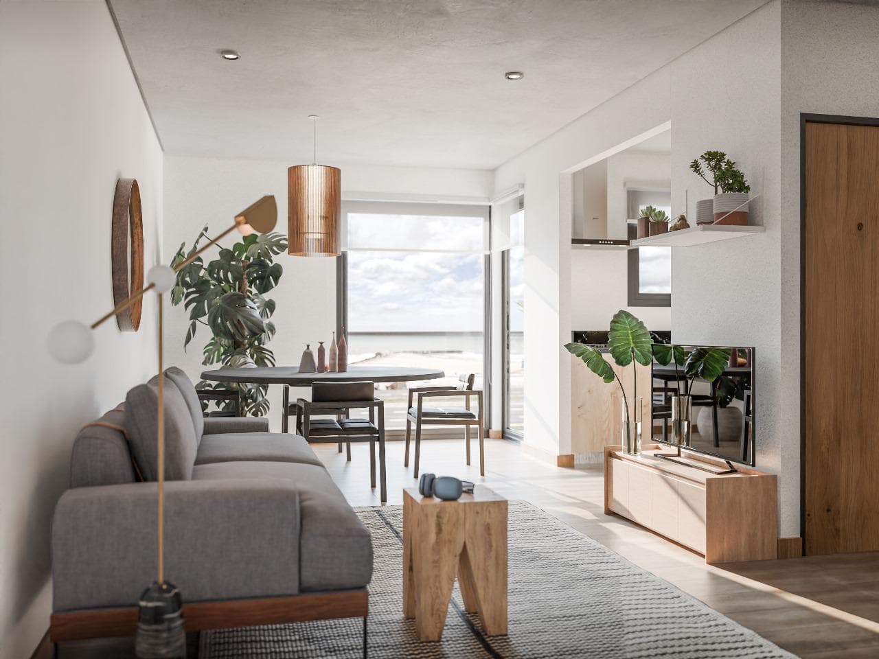 Departamento de 2 Ambientes a estrenar frente al mar. Barrio Zacagnini