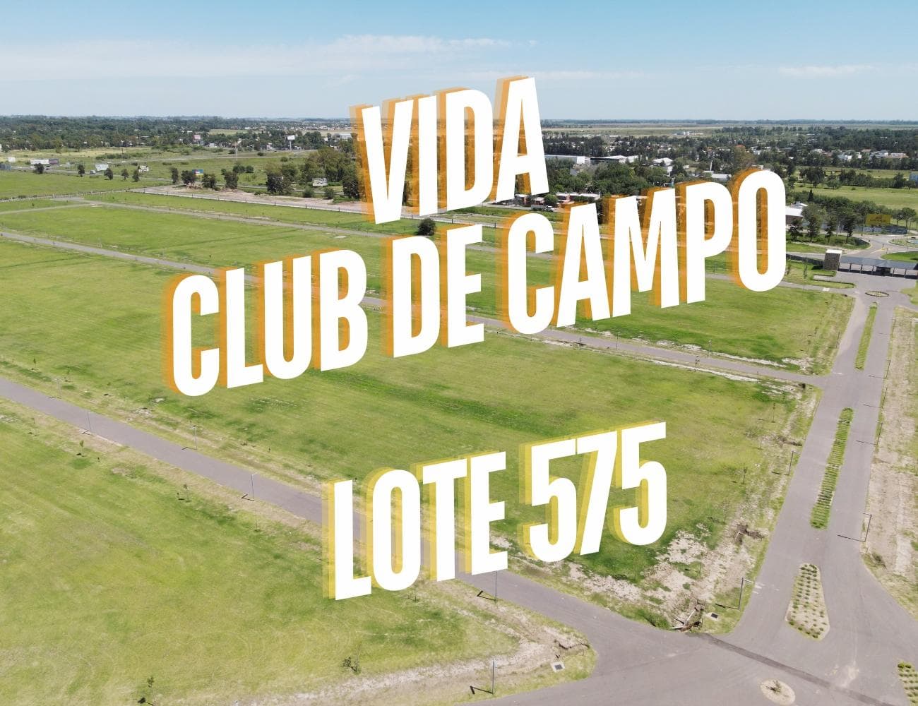 Terreno en venta Vida Club de Campo en FUNES, Lote 575 Fondo norte y al reservorio