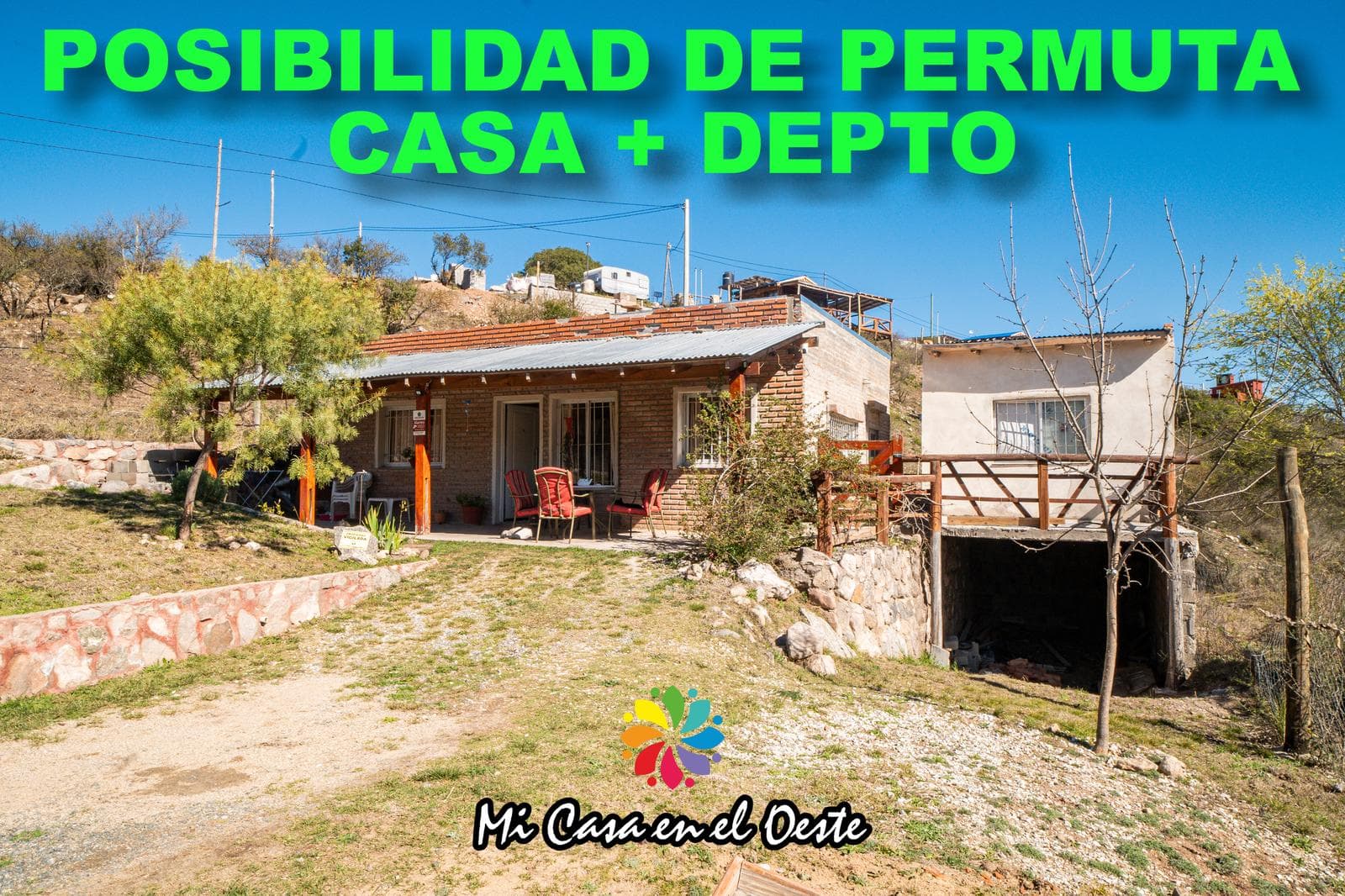 VENTA Exclusiva: Casa 2 dormitorios Depto - Huerta Grande - Córdoba - Posibilidad de Permuta