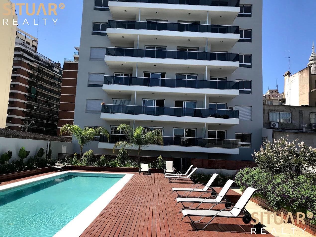 Alquiler departamento un ambiente en Almagro con cochera
