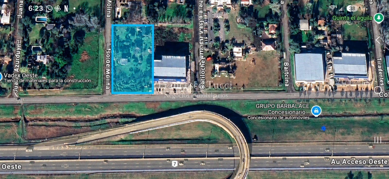 Terreno en venta Francisco Álvarez